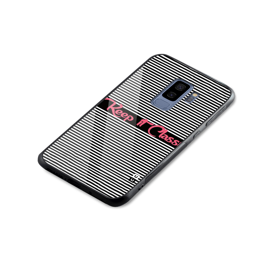 Keep It Classy Glass Back Case for Galaxy S9 Plus