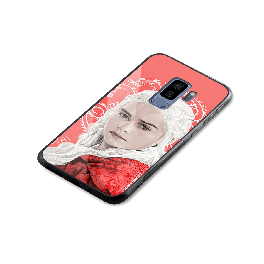 Khaleesi The Living Dragon Glass Back Case for Galaxy S9 Plus