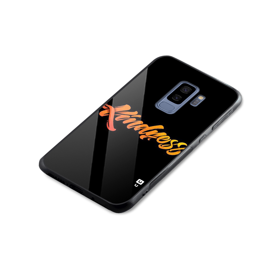 Kindness Glass Back Case for Galaxy S9 Plus