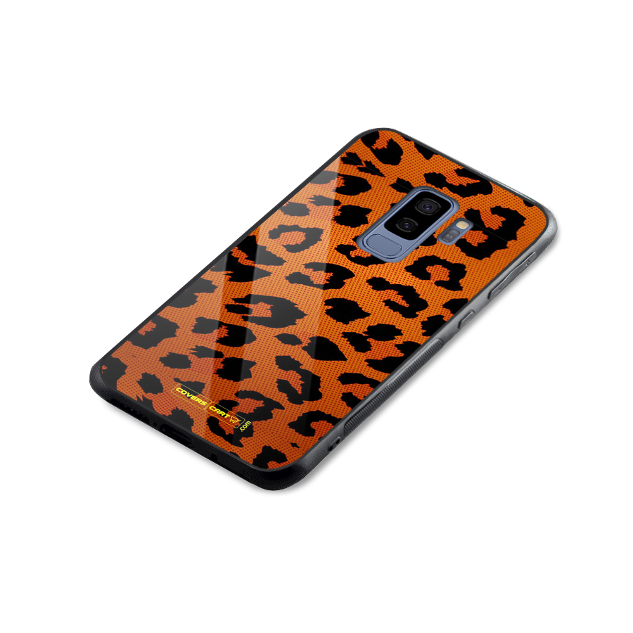 Leopard Glass Back Case for Galaxy S9 Plus