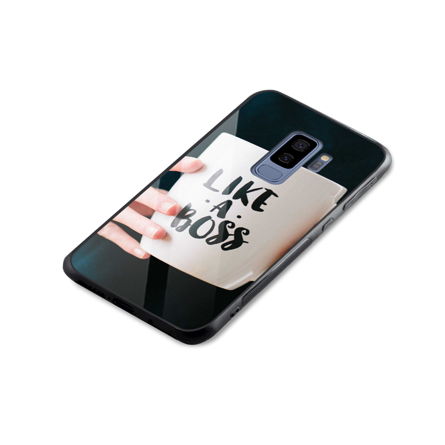 Like a Boss Glass Back Case for Galaxy S9 Plus