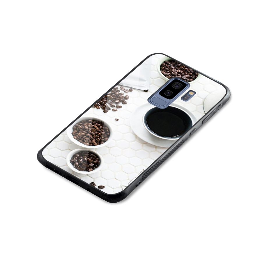 Live Coffee Glass Back Case for Galaxy S9 Plus