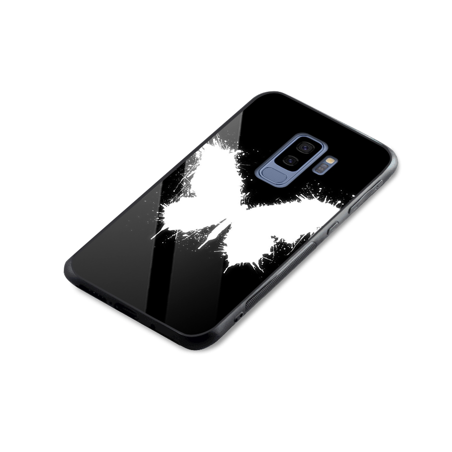 Magic Butterfly Glass Back Case for Galaxy S9 Plus