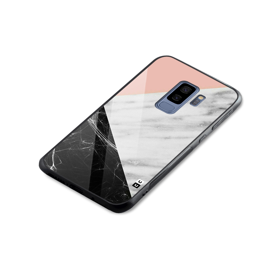 Marble Cuts Glass Back Case for Galaxy S9 Plus