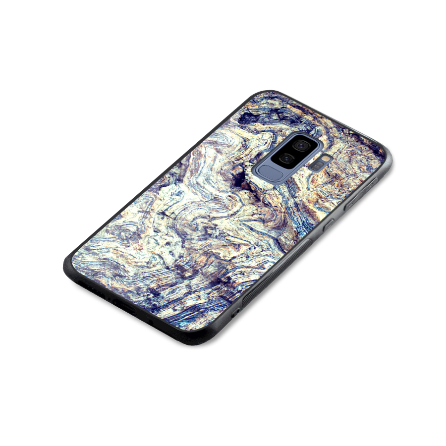 Marble Pattern Glass Back Case for Galaxy S9 Plus