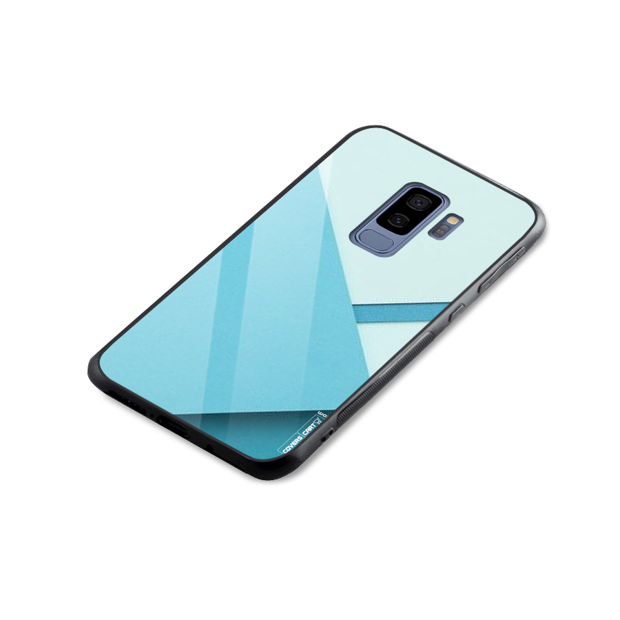 Material Design Glass Back Case for Galaxy S9 Plus