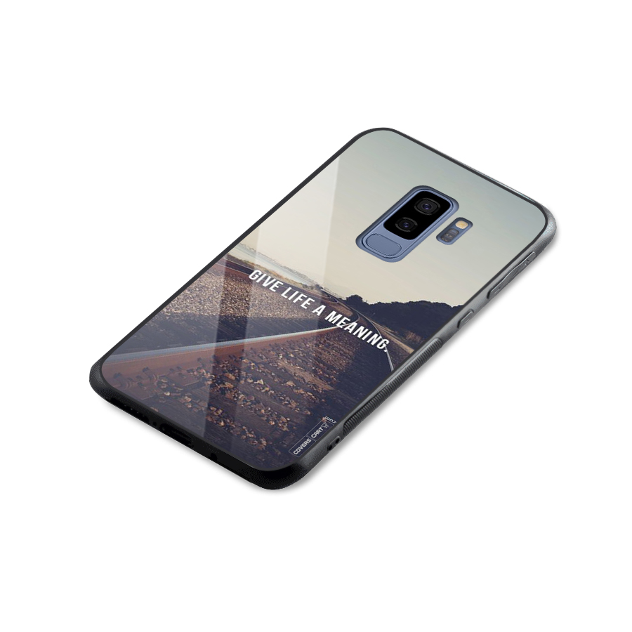 Meaning To Life Glass Back Case for Galaxy S9 Plus