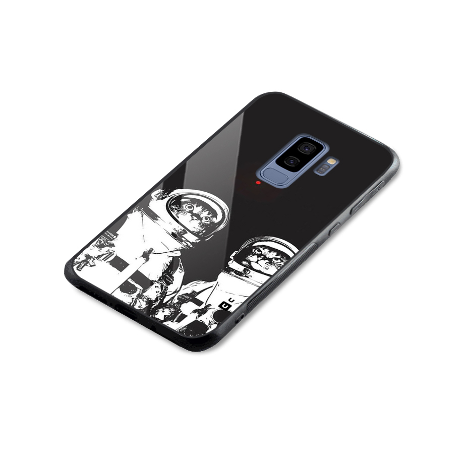 Meow Moon Glass Back Case for Galaxy S9 Plus