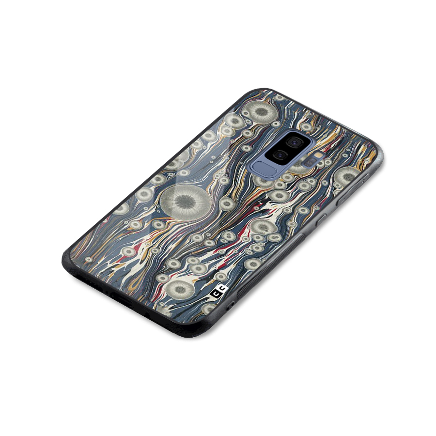 Mini Circles Glass Back Case for Galaxy S9 Plus