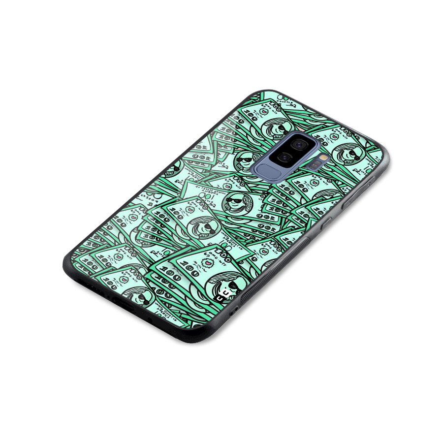 Money Swag Glass Back Case for Galaxy S9 Plus