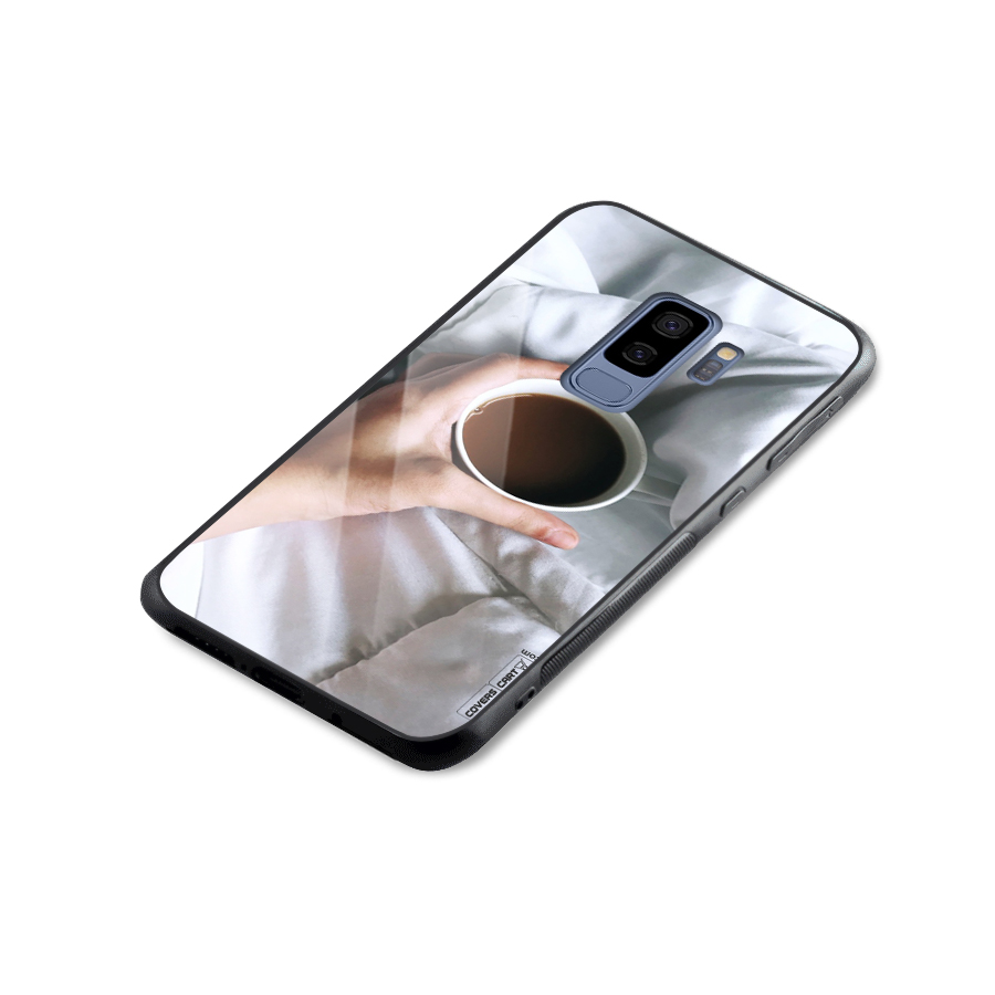 Morning Mocha Glass Back Case for Galaxy S9 Plus