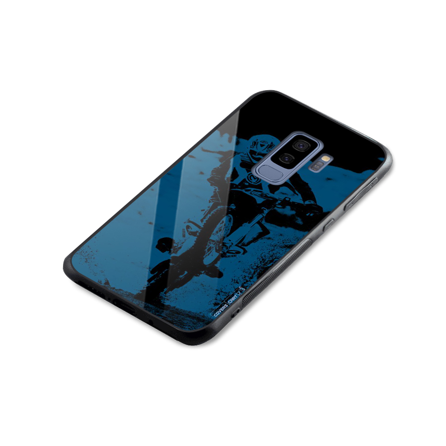 Moto Combat Glass Back Case for Galaxy S9 Plus