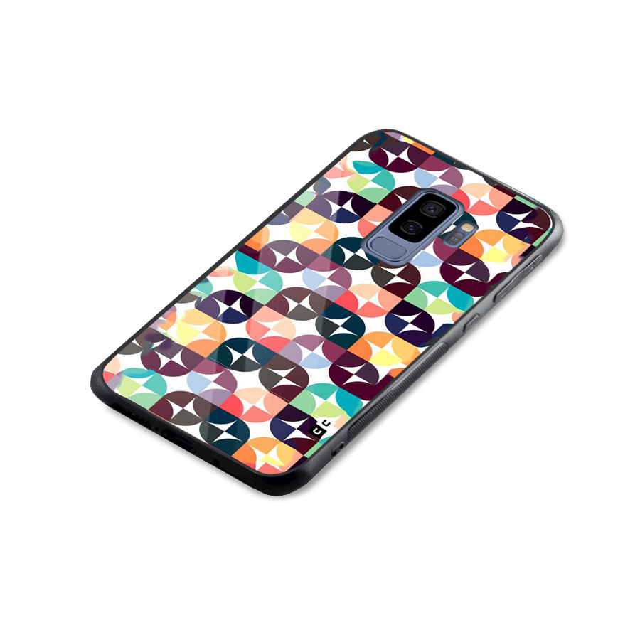 Multicolor Arc Glass Back Case for Galaxy S9 Plus
