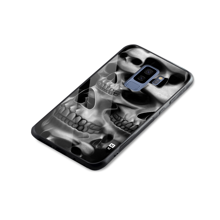Multiple Skulls Glass Back Case for Galaxy S9 Plus