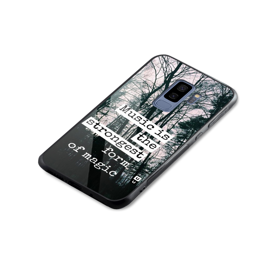Music Magic Glass Back Case for Galaxy S9 Plus