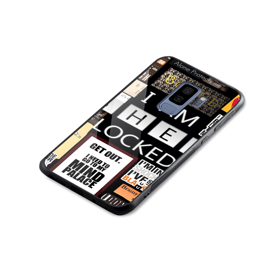 Mystery Pattern Glass Back Case for Galaxy S9 Plus