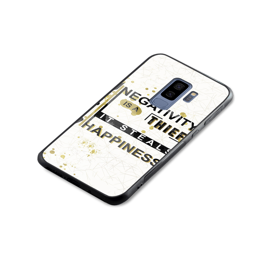 Negativity Thief Glass Back Case for Galaxy S9 Plus