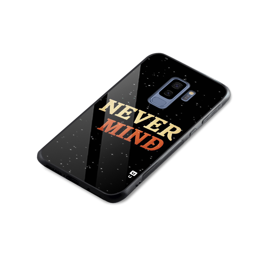 Never Mind Design Glass Back Case for Galaxy S9 Plus