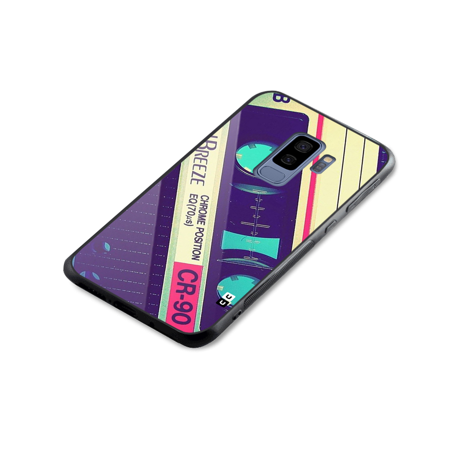 Old Casette Shade Glass Back Case for Galaxy S9 Plus