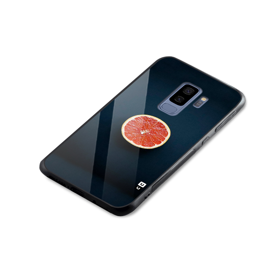 Orange Design Glass Back Case for Galaxy S9 Plus