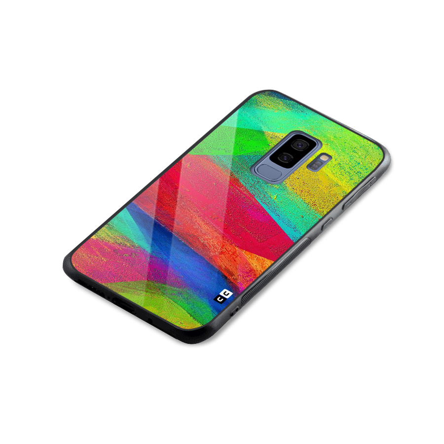 Paint Art Pattern Glass Back Case for Galaxy S9 Plus