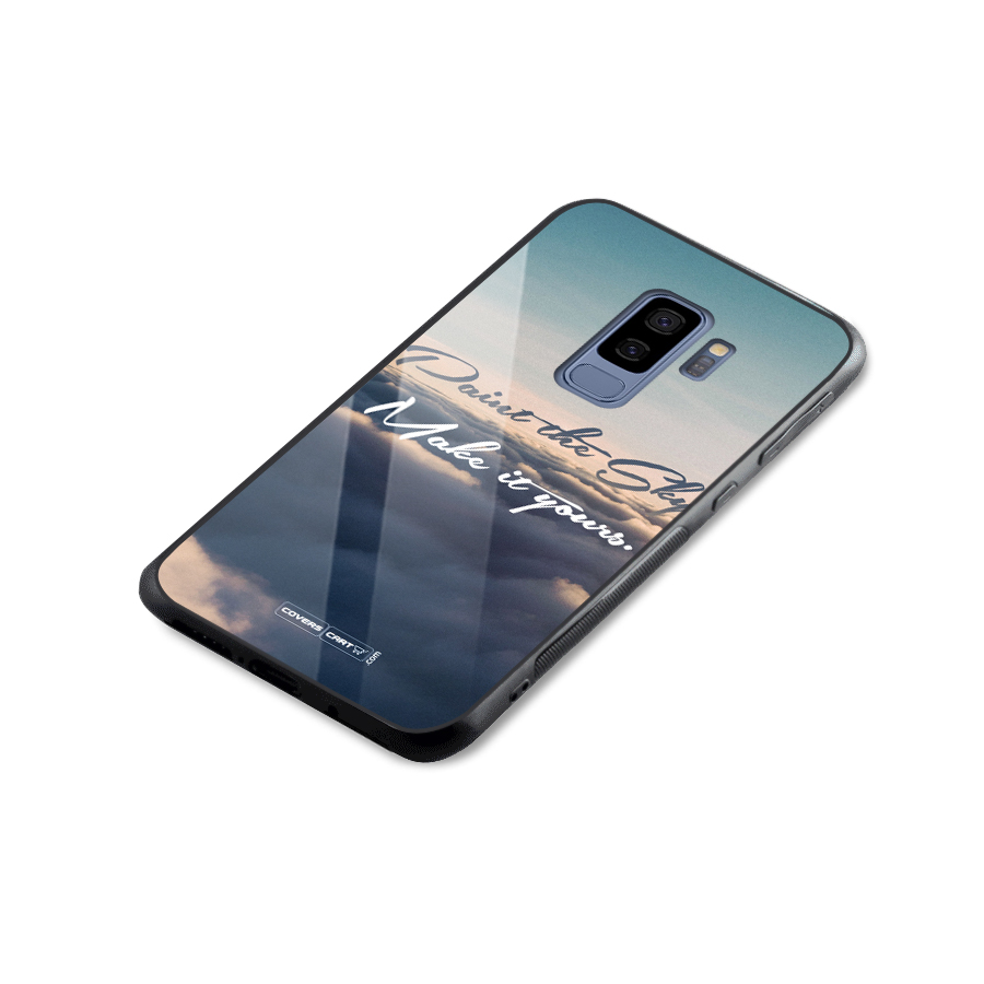Paint the Sky Glass Back Case for Galaxy S9 Plus