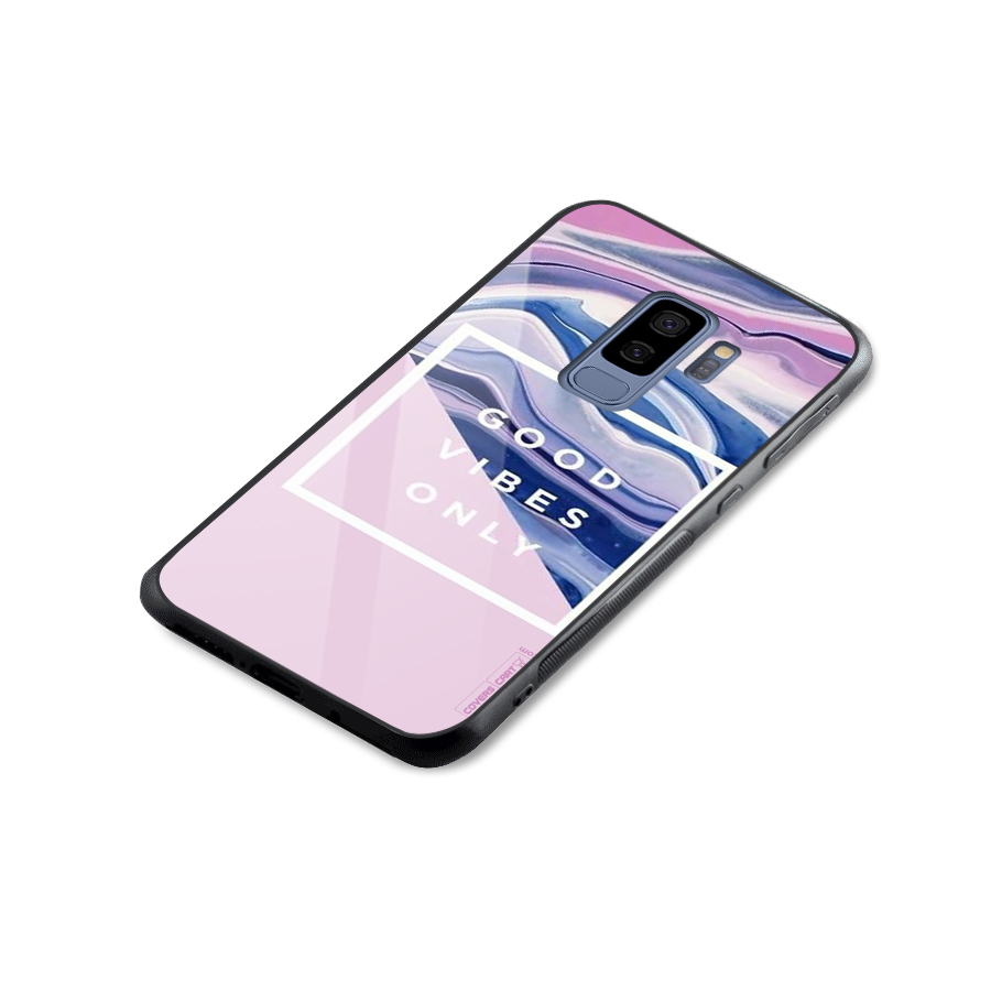 Pastel Color Vibes Glass Back Case for Galaxy S9 Plus