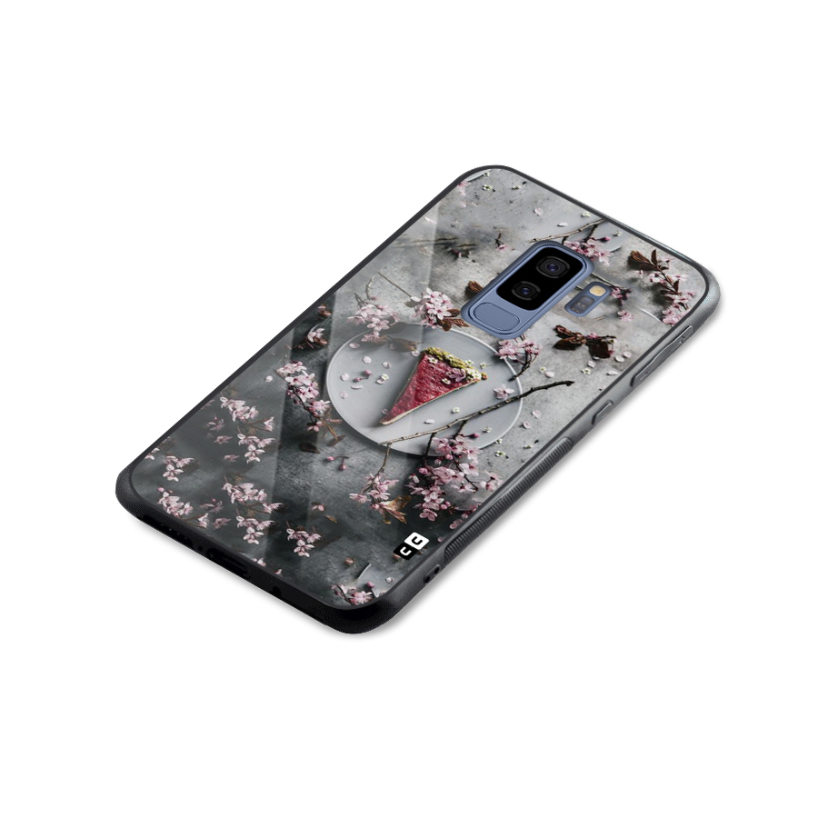Pastry Florals Glass Back Case for Galaxy S9 Plus