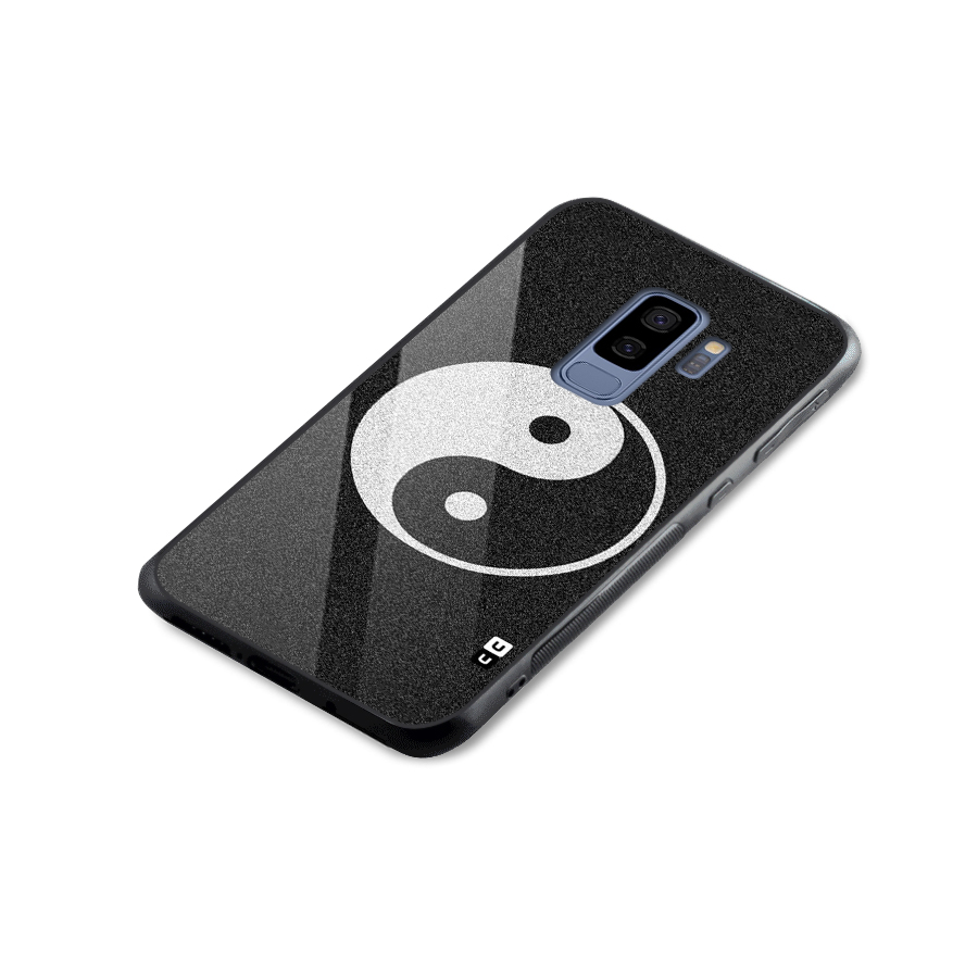 Peace Disorted Glass Back Case for Galaxy S9 Plus