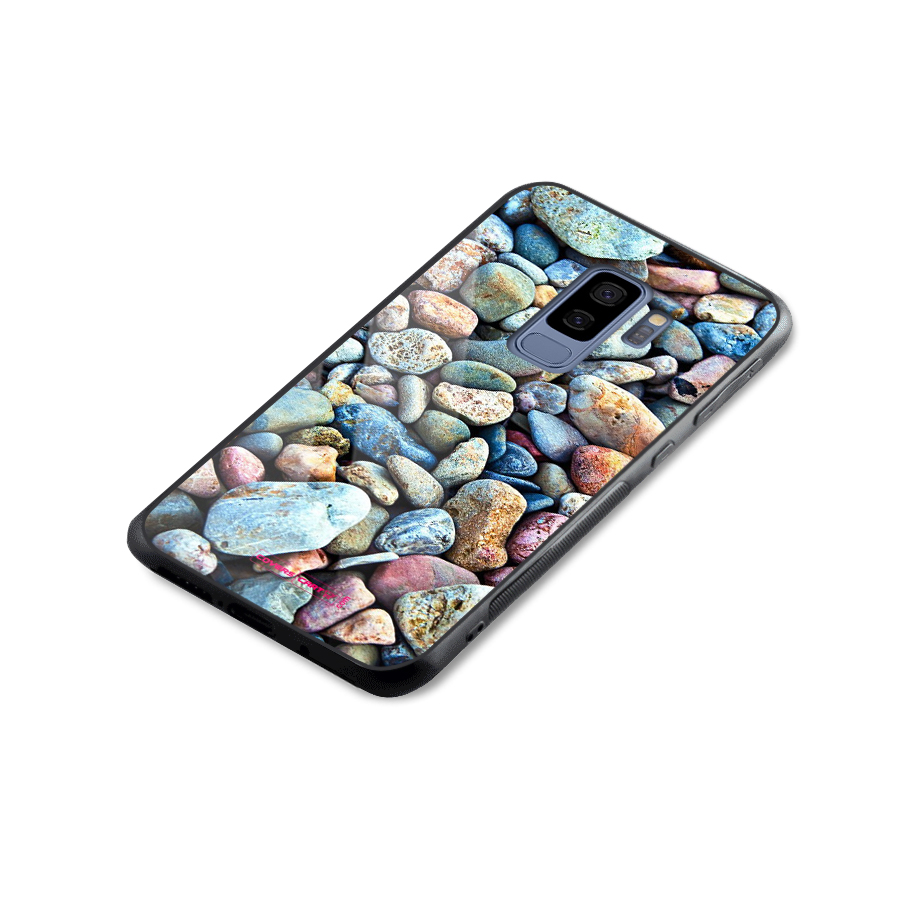 Pebbles Glass Back Case for Galaxy S9 Plus