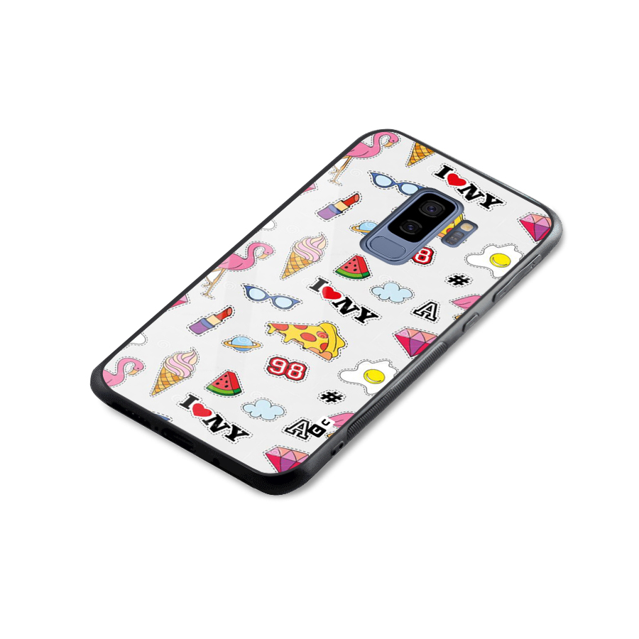 Personnel Quirk Glass Back Case for Galaxy S9 Plus