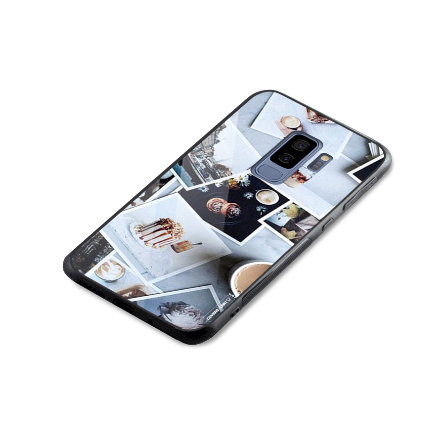 Pictures Coffee Glass Back Case for Galaxy S9 Plus