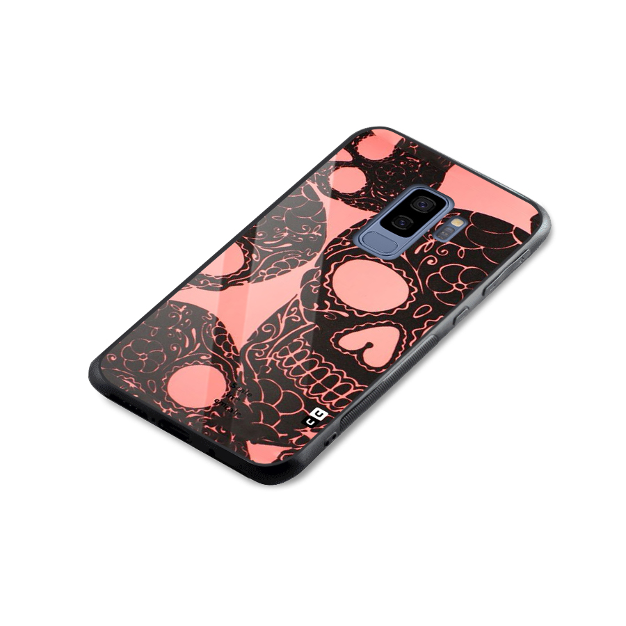 Pink Head Glass Back Case for Galaxy S9 Plus
