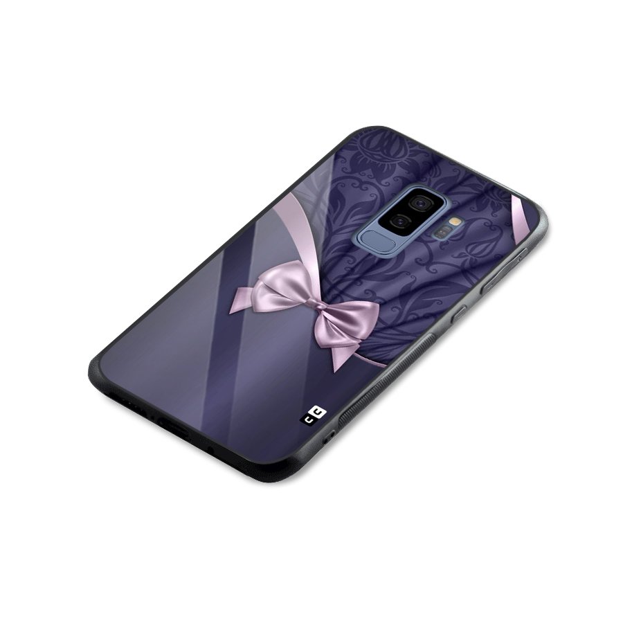 Pink Ribbon Glass Back Case for Galaxy S9 Plus