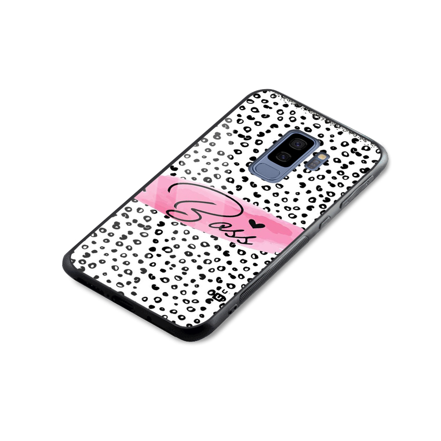 Polka Boss Glass Back Case for Galaxy S9 Plus