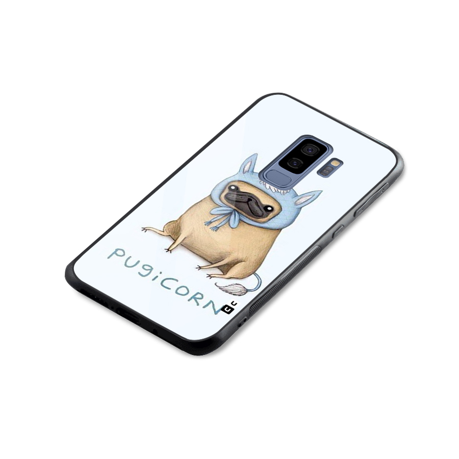 Pugicorn Glass Back Case for Galaxy S9 Plus