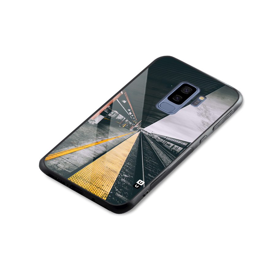 Railway Track Glass Back Case for Galaxy S9 Plus