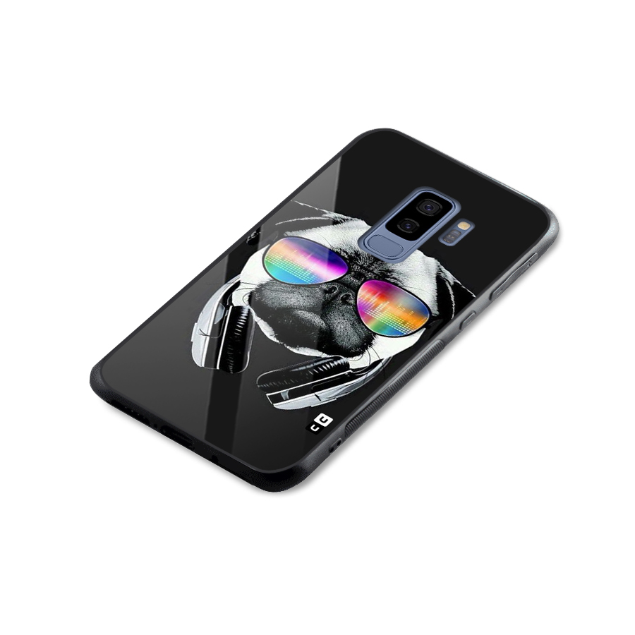 Rainbow Dog Swag Glass Back Case for Galaxy S9 Plus