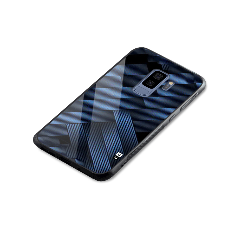 Ribbon Stripes Glass Back Case for Galaxy S9 Plus