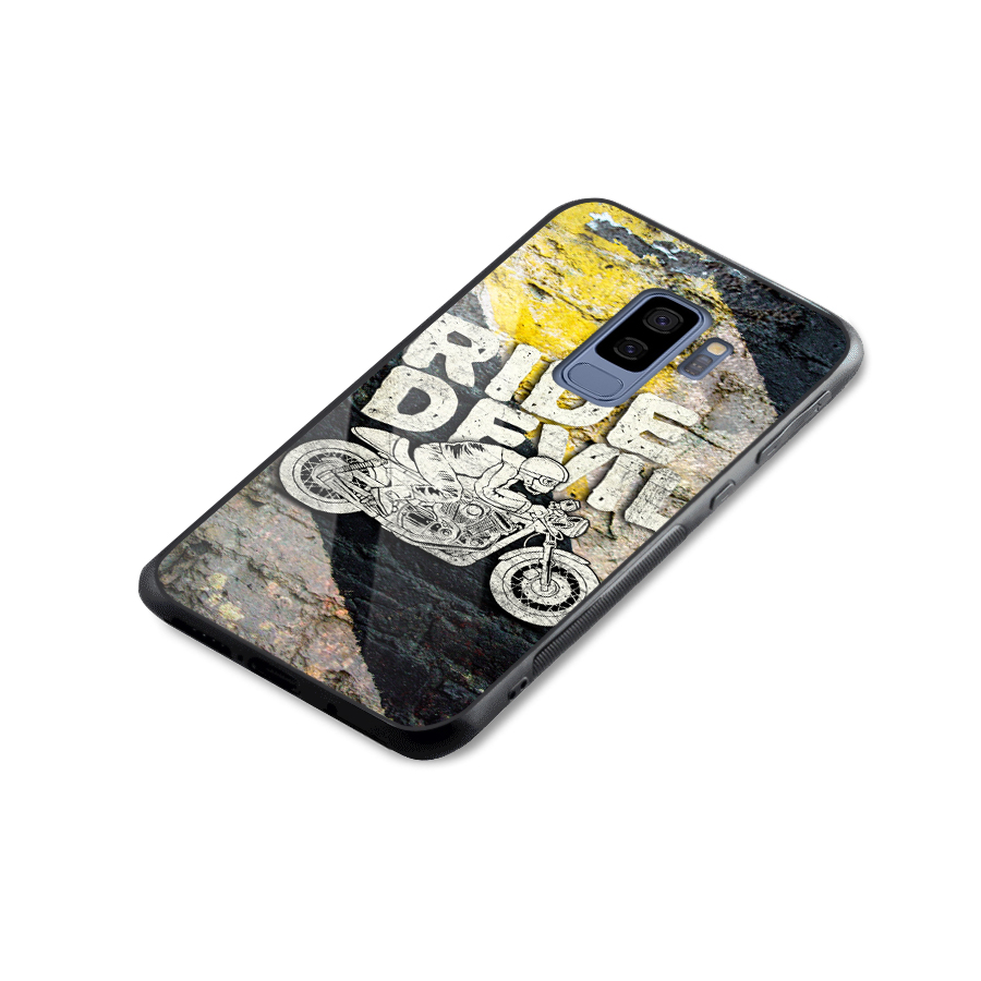 Ride Devil Glass Back Case for Galaxy S9 Plus