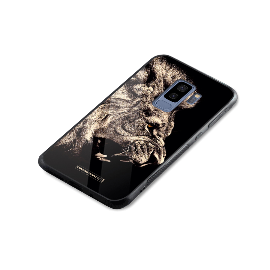 Roaring Lion Glass Back Case for Galaxy S9 Plus