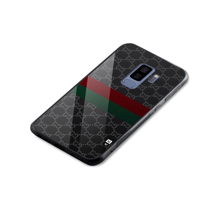 Royal Stripes Design Glass Back Case for Galaxy S9 Plus