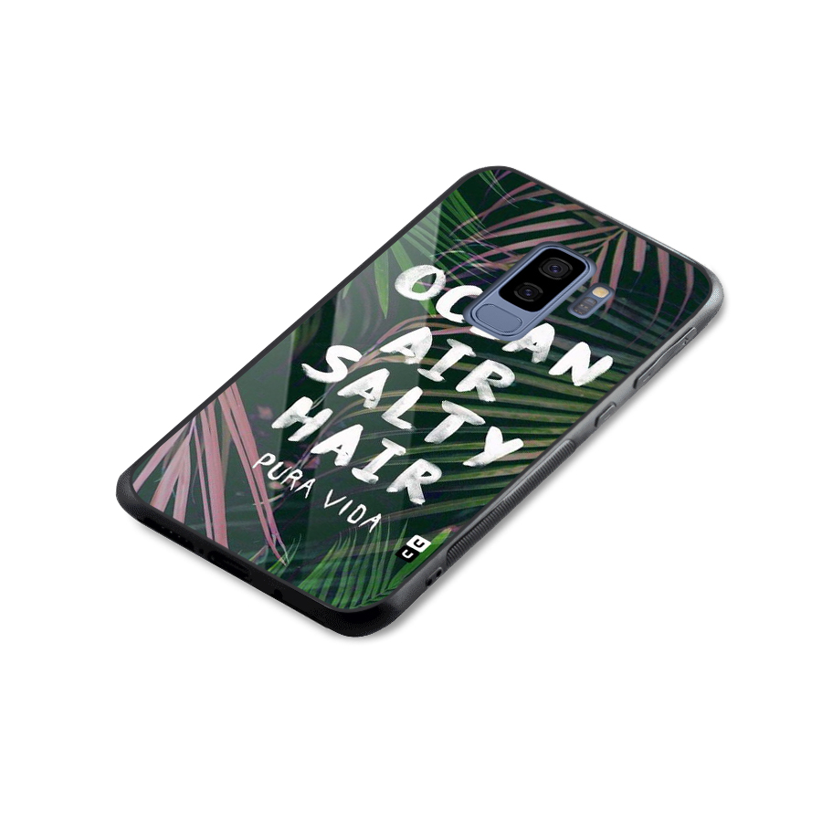 Salty Hair Glass Back Case for Galaxy S9 Plus