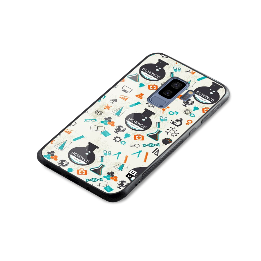 Science Side Glass Back Case for Galaxy S9 Plus