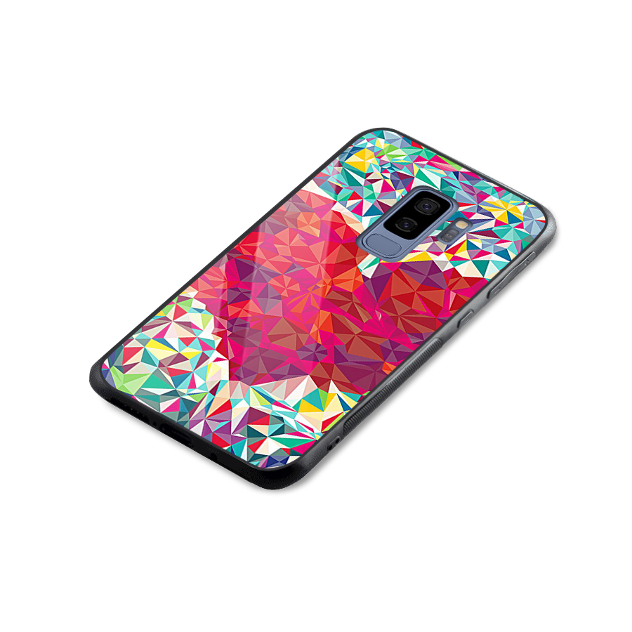 Scrumbled Heart Glass Back Case for Galaxy S9 Plus
