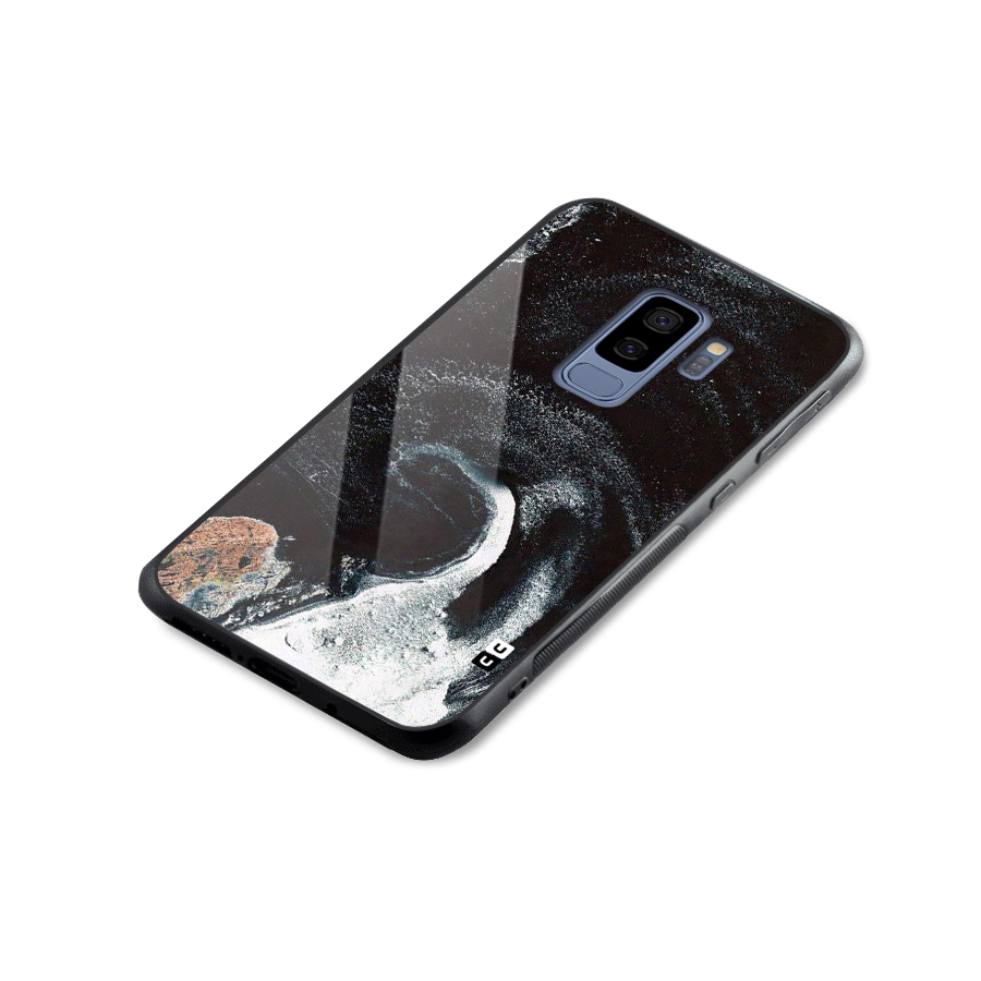 Sea Ice Space Art Glass Back Case for Galaxy S9 Plus