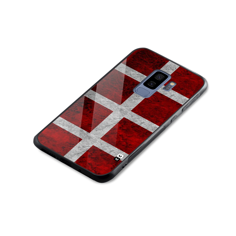 Silver Lines Glass Back Case for Galaxy S9 Plus