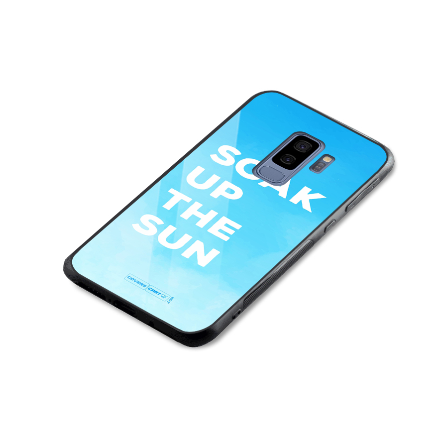 Soak Up The Sun Glass Back Case for Galaxy S9 Plus