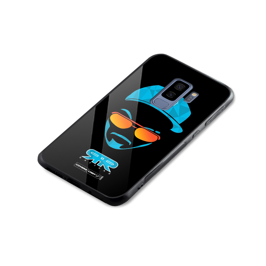 Special Raftaar Edition Blue Glass Back Case for Galaxy S9 Plus