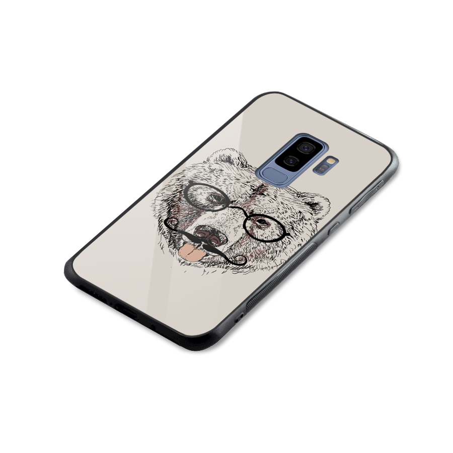 Studious Bear Glass Back Case for Galaxy S9 Plus